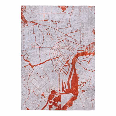 Tapis salon et chambre tissé plat ORANGE CITY 140×200 cm