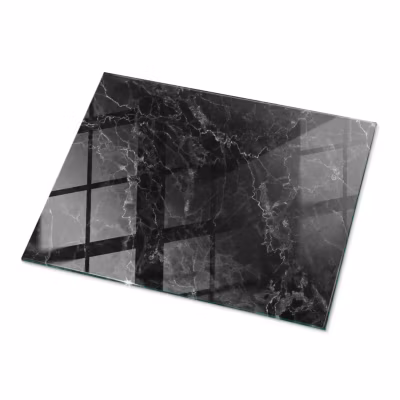 Dessus de table en verre trempé Wallfluent 80×60 cm Motif de marbre veiné