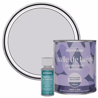 Peinture Violette pour carrelage de Salle de Bain, Brillante – RUST-OLEUM – Ombre Lilas 750ml