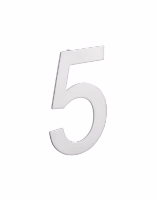 Chiffre 5 à visser, inox, H.100mm – THIRARD
