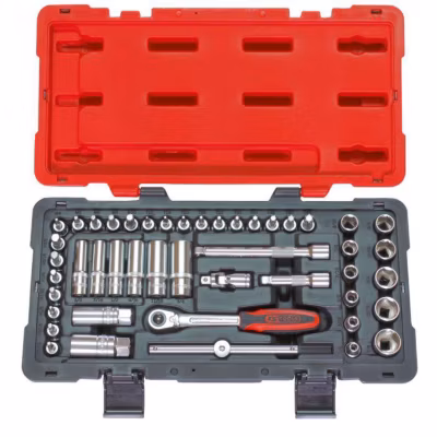 Coffret de douilles et accessoires ULTIMATE en pouces 38&Prime;, 46 pièces – KS Tools  922.0646