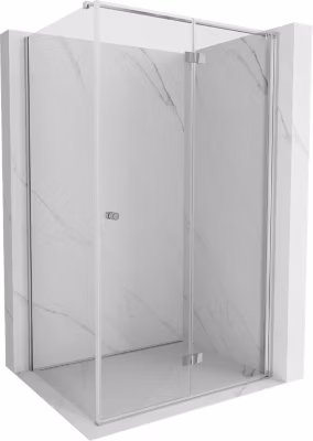 Mexen Mist-F cabine de douche pliable droite 85 x 120 cm, transparent, chrome – 8A6T-085-120-01-00-P