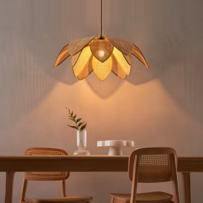 Suspension tendance en rotin tressé – Mariella