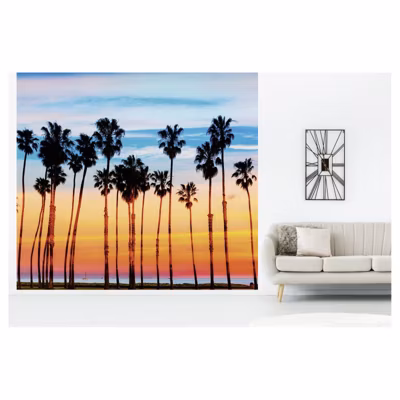 Papier peint intissé SANTA MONICA 300 x 270 cm (LxH) – Tapisserie murale panoramique XXL, Made in France par Scenolia