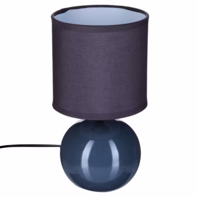 Lampe Timeo grise – céramique H25 cm – Atmosphera