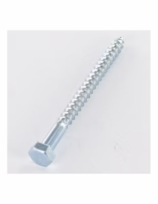 Tirefonds 8X200 Acier zingué blanc – 1 pièce