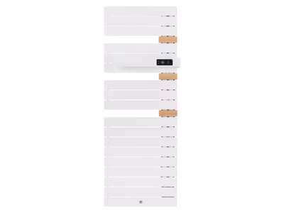 Radiateur sèche-serviettes Thermor ALLURE 3 Classique mat à gauche avec soufflerie 1750W blanc satin
