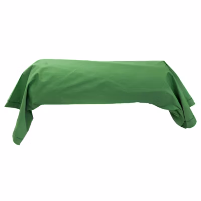 Taie de traversin 140×43 cm en coton ÉVASION Vert fougère