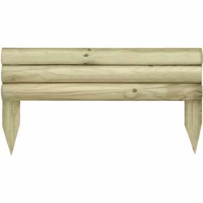 Bordure à planter Minitraverse bois naturel, H.30 x L.55 cm
