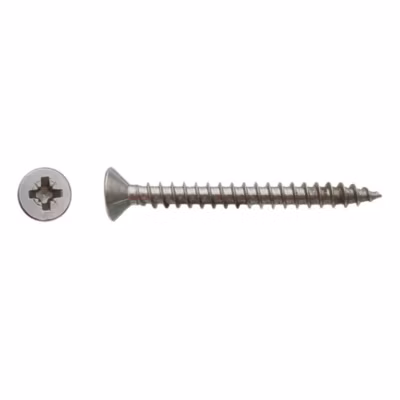 200 Vis Bois Tête Fraisée Pozidriv 4.5 x 30 mm – Inox A2 – D-Work