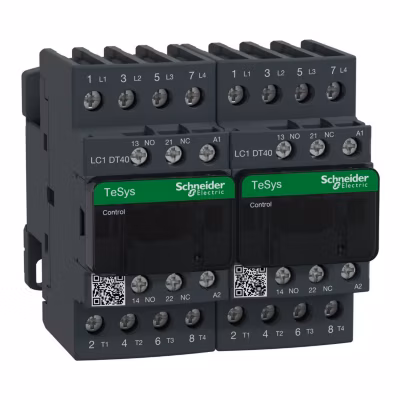 Lc2dt40p7 Schneider – Contacteur Inverseur Tétrapolaire – 4no – 40a – Bobine 230vca – Vis