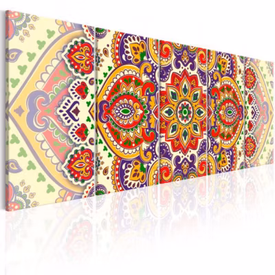 Tableau Zen Colourful Ornament 200×80 cm