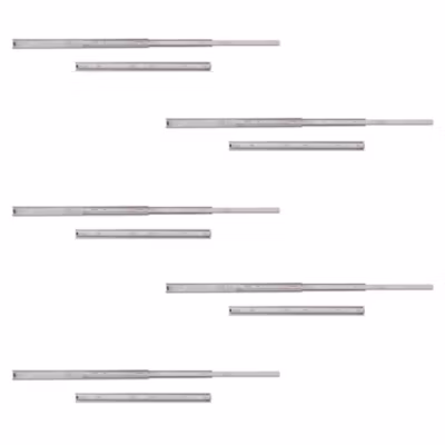 Emuca Lot de 5 coulisses pour tiroirs, roulement à billes, hauteur 45mm, profondeur 650mm, sortie totale, zingué