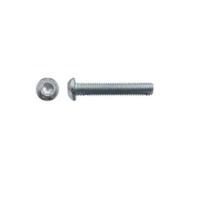 200 Vis Métaux Tête Bombée 6 Pans Creux F/Total BHC 5 x 12 mm – 7380-1 – 10.9 – Zingué blanc – D-Work
