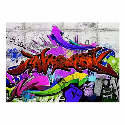 Papier peint intissé panoramique street art urban style 100×70 cm