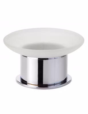Porte-savon rond en verre pose libre OMEGA 11x6x11 cm