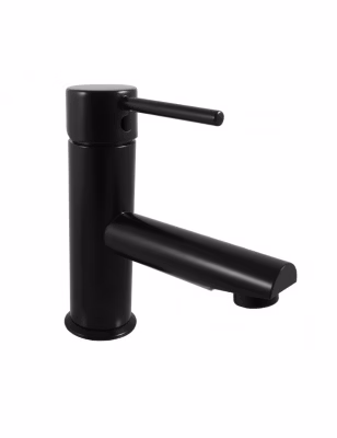 Mitigeur lavabo SEINA sans bonde en laiton noir