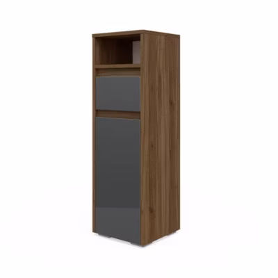 Vicco Meuble de rangement de salle de bain Anthracite Haute brillance 30.2×96.3cm