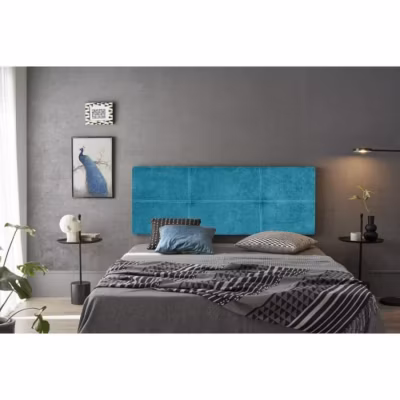 Tête de lit Dalia en tissu Nid Turquoise 160