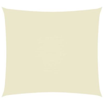 vidaXL Voile de parasol Tissu Oxford rectangulaire 2,5×3,5 m Crème