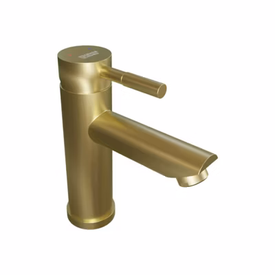 Mitigeur lavabo JENNY GOLD Doré – avec kit de fixation