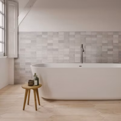 Faïence Effet Zellige Gris FEZ Mat 6,2×12,5 Grey – Les Carreaux de Jean