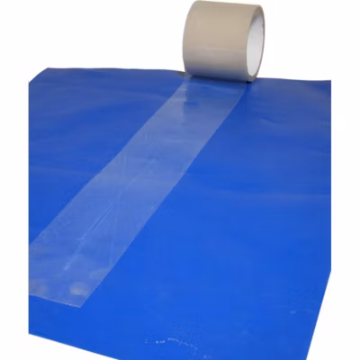 Adhésif transparent 50mm x 20m pour réparation bâche