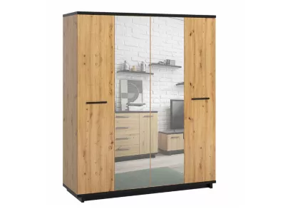 Armoire Morlira 108, Nombre d&rsquo;étagères: 7, 215x180x60cm