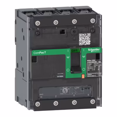 Disjoncteur ComPacT NSXmF Schneider Electric – TM-D 32A – 4P – 36kA – Borne à cosses