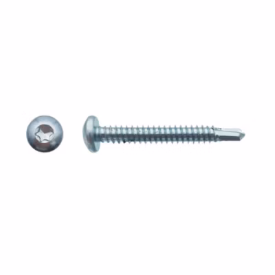 500 Vis Autoperceuses Tête Cylindrique Torx 3.5 x 12.7 mm – Zingué blanc – D-Work