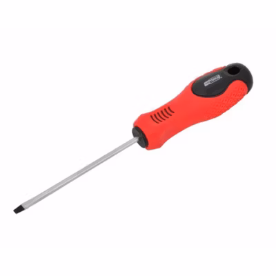 AW Tools – Tournevis plat Rouge / Noir (125 mm x 6,5 mm)