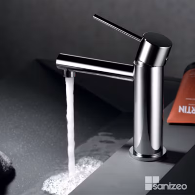 Mitigeur de Lavabo Anti-Calcaire Bec Bas Chrome IMEX MILOS STICK BDYS045-1