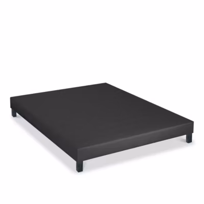 Sommier tapissier Constantine 90×190 cm Epaisseur 18 cm Gris anthracite (pieds non inclus)
