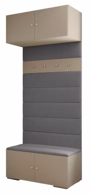 Armoire haute pour le hall  Inova 2 100/47/236,7 (gris/doré)