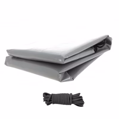 Bâche remorque Leclerc Auto RA 250 EVO – 257 x 142 x 10 cm – PVC 640g/m² étanche & renforcé – Gris – Fabrication française