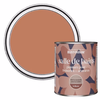 Peinture Rouge pour Boiseries de Salle de Bains, Brillante – RUST-OLEUM – Sienne 750ml