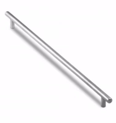Poignée Ror 7010-Inox brossé. 338x12x32mm. Entraxe 288mm.