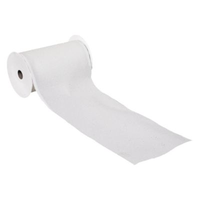 Guirlande de Noël Ruban blanc 12cmx5m – Atmosphera