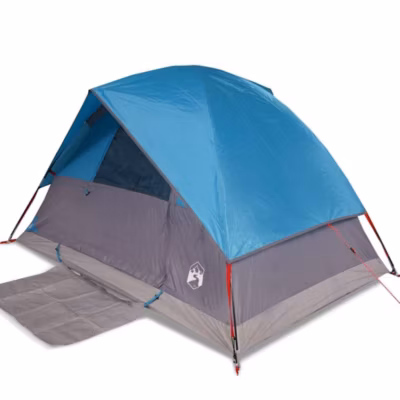 Tente de camping à dôme 2 personnes bleu imperméable vidaXL