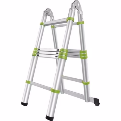 Échelle télescopique Fieldmann FZZ 4003 Aluminium 3,2 m 10 marches vert