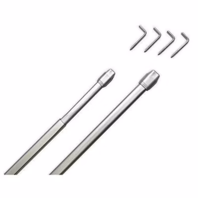 2 TRINGLES OVALES 30-50CM GRIS