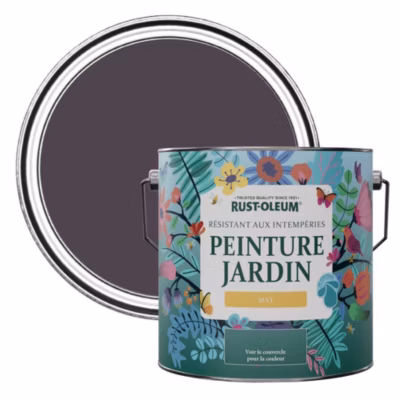 Peinture Violette pour Jardin et terrasse, Finition Mate – RUST-OLEUM – Jus de Raisin 2,5 L