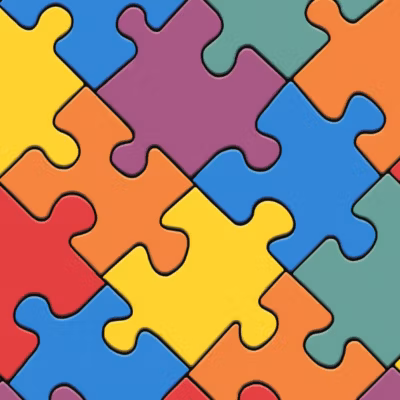 Sol Vinyle Style – Motif Puzzle – Rouleau de 4m x 2m