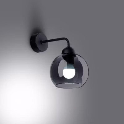 Applique en acier 1 ampoule 3000K – 15x15x26cm Sollux