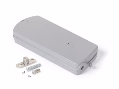 Emuca Mécanisme de porte Relevable Microwinch, 10kg, Acier et Plastique, Gris