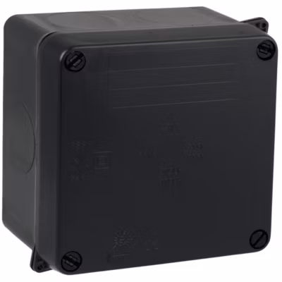 Boîte de dérivation carrée noire IP55 – Solera