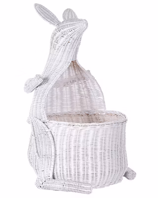 Panier enfants Kangourou KAPITI Rotin Blanc