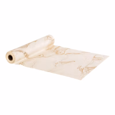 Tissus effet marbre 28x300cm blanc et or – feeric lights & christmas