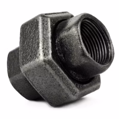 Union F/F fonte noire – 15x21mm (1/2 »)