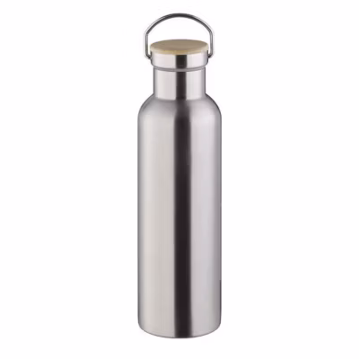 Gourde Isotherme en inox avec bouchon poignée – 0,75 litre